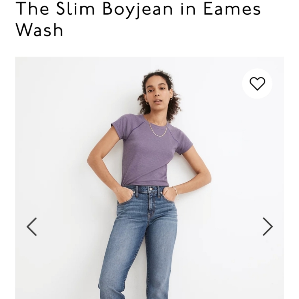 Madewell Slim Boy Jean in Eames Wash